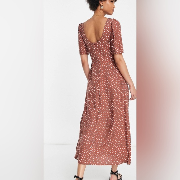 Tall cupped maxi dress with splits slits in spot polka dot - 2 color options - Picture 15 of 16